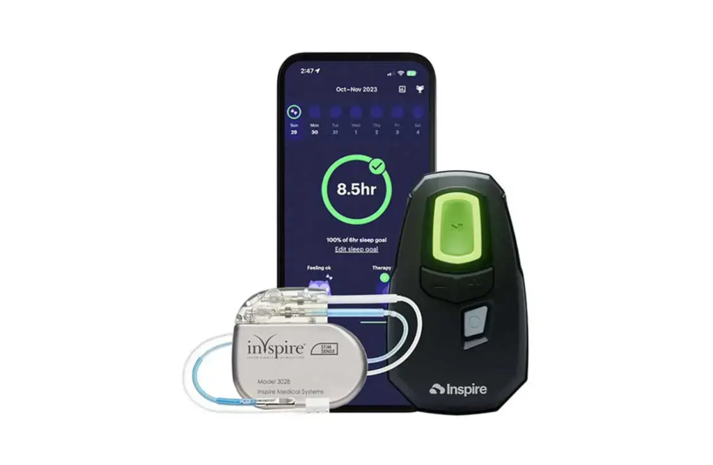 The Inspire sleep apnea machine.